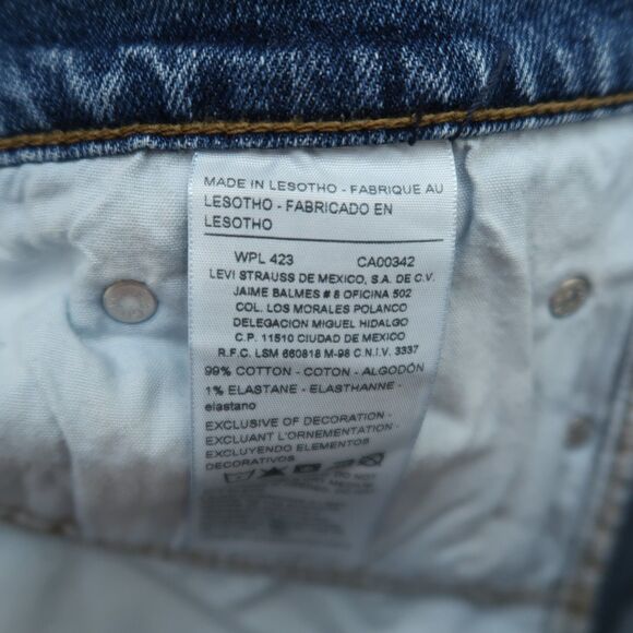 Levi's Signature Gold Jeans Mens Size 46x30 Blue Regular Straight Denim Stretch - Picture 9 of 16